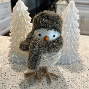 Target Spritz BLIZZARD Bird Winter Wonderland Fur Hat Scarf Wondershop 2016